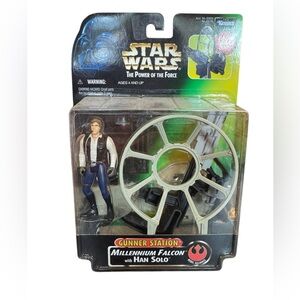 Star Wars Power of the Force Millennium Falcon Gunner Station with Han Solo